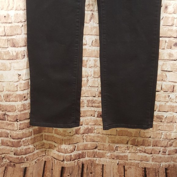 Levi's 505 Jeans Straight Leg BLACK Size 10 - Picture 2 of 16